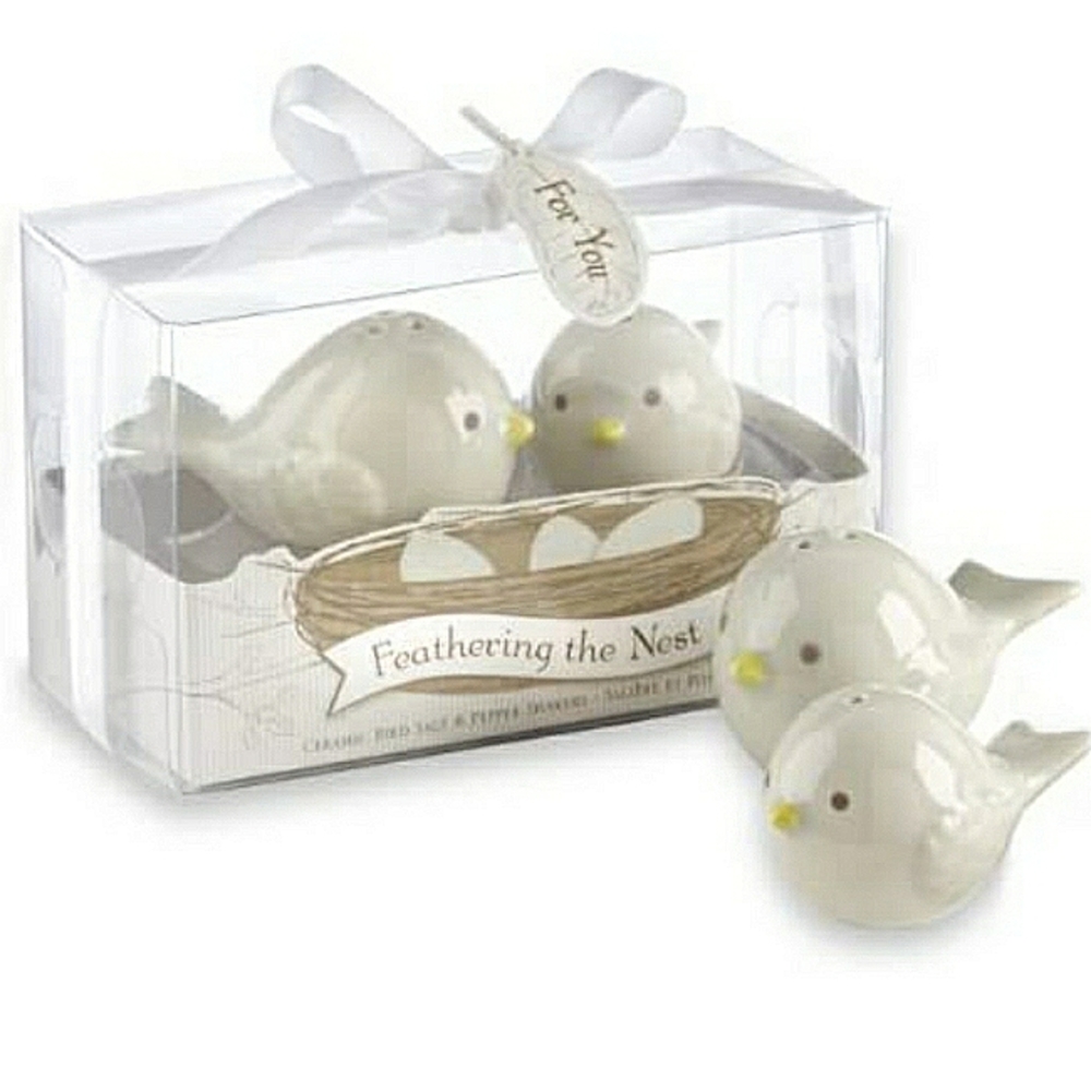 NWT KATE ASPEN Ceramic Bird Salt & Pepper Shakers